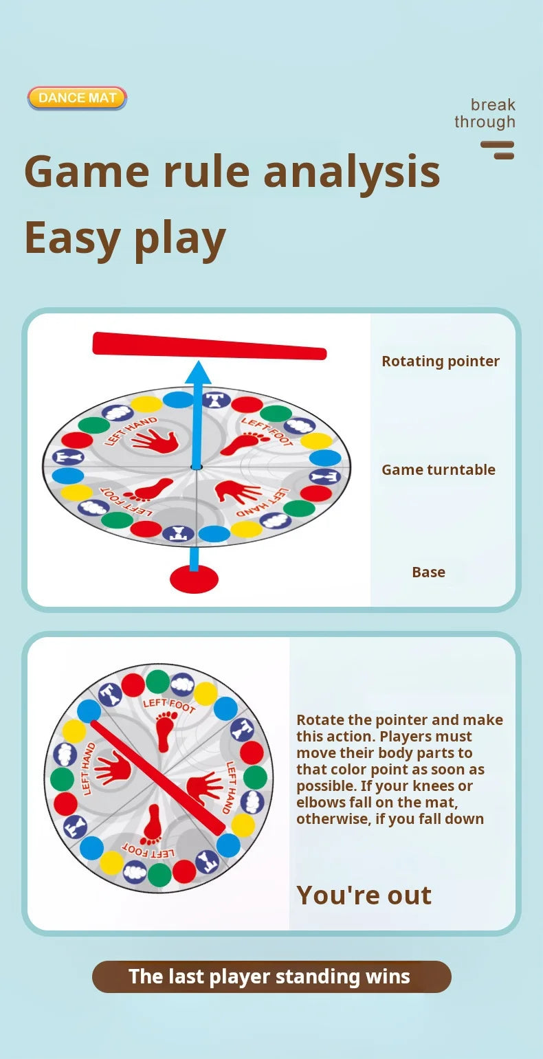 Family Party Game for Kids Adults Indoor Twisting Toys