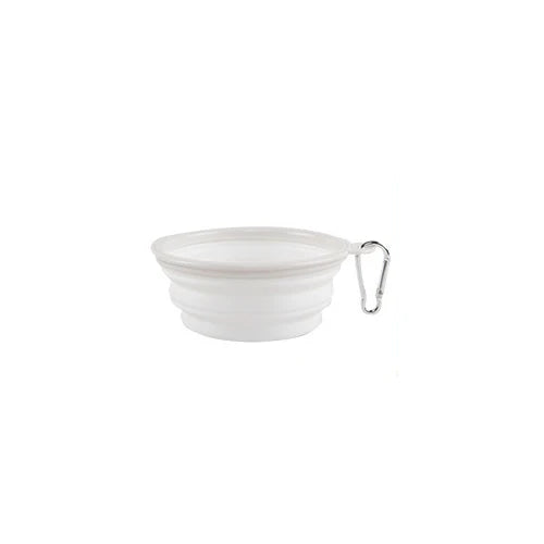 Cuenco de agua plegable de silicona para perros y gatos, cuenco para mascotas, c