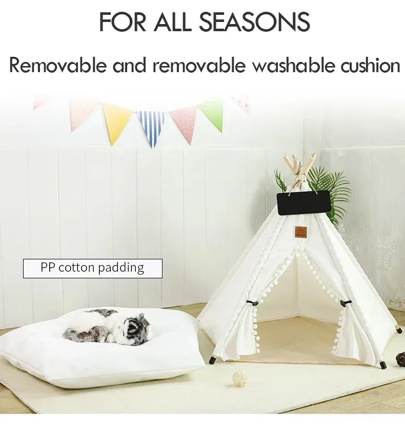 Portable Pet Tent Removable and Washable Dog House