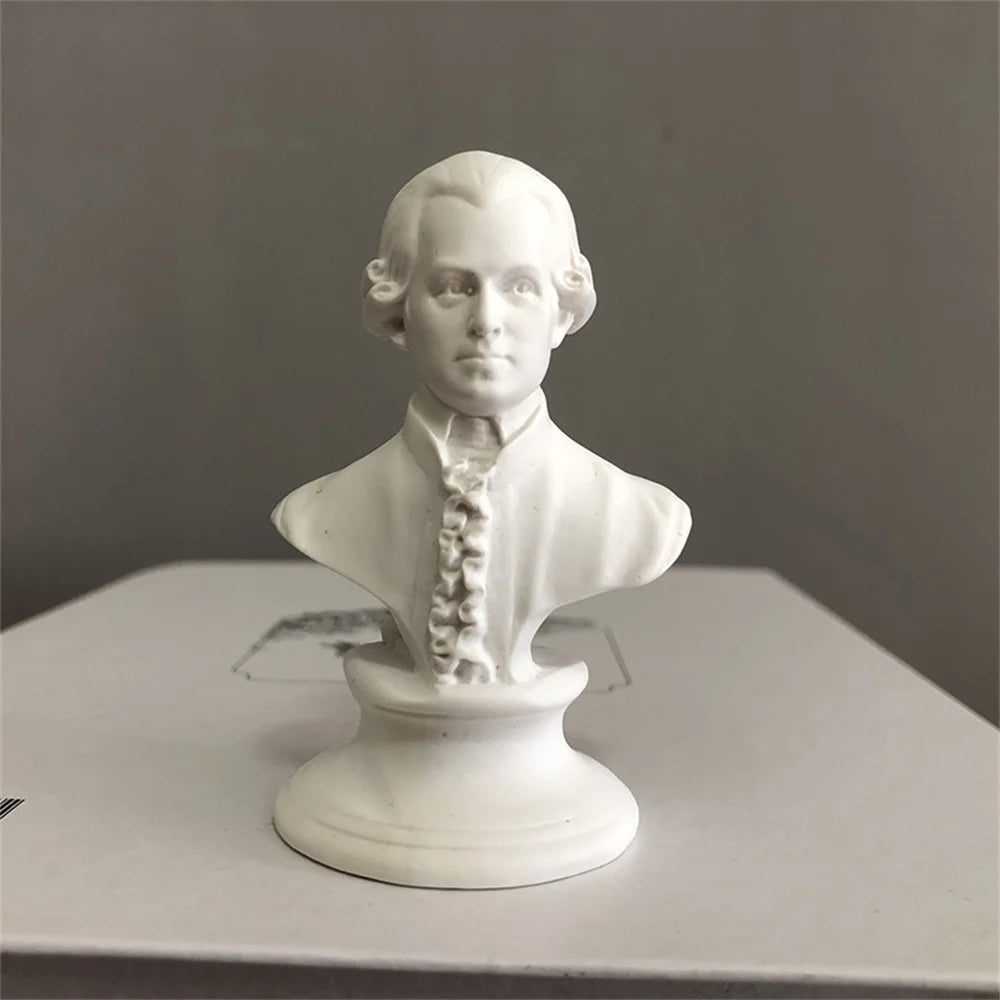 Estatua de David de resina, Mini cabeza, arte de decoración, mitología nórdica, música, figura de artista, estatua, escultura de Arte moderno europeo