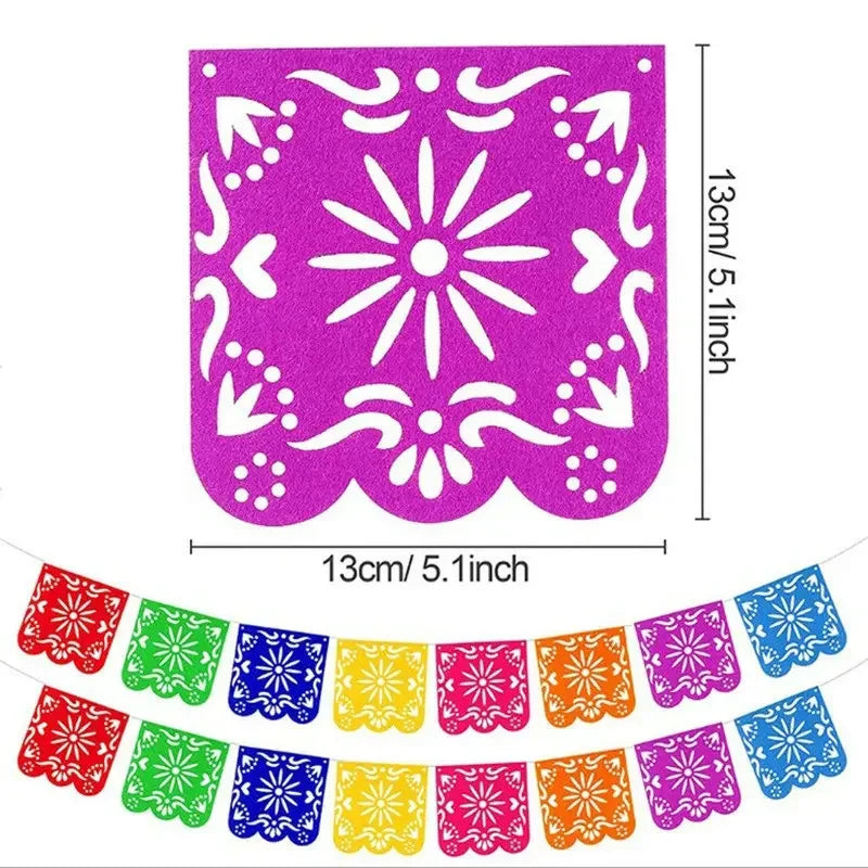 Felt bra for Mexican Fiesta, flower party supplies, band