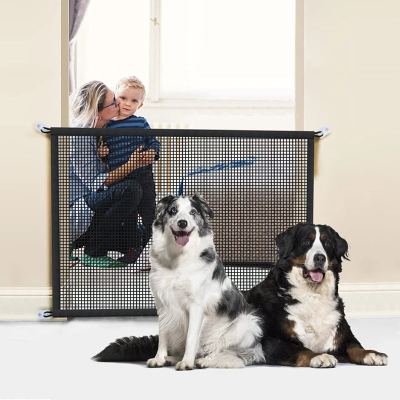 4 Pieces Hook Dog Barrier Fences, Red Insulated Pet Fences