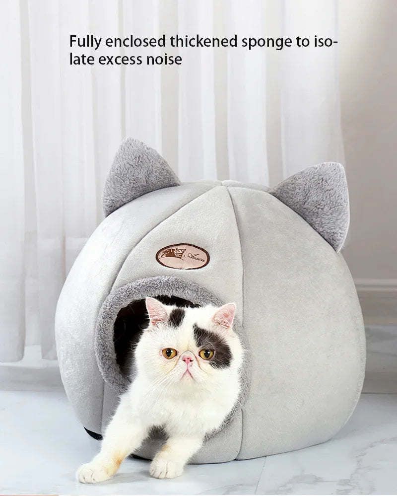 Comfortable bed for deep sleep in winter, cat mat, basket