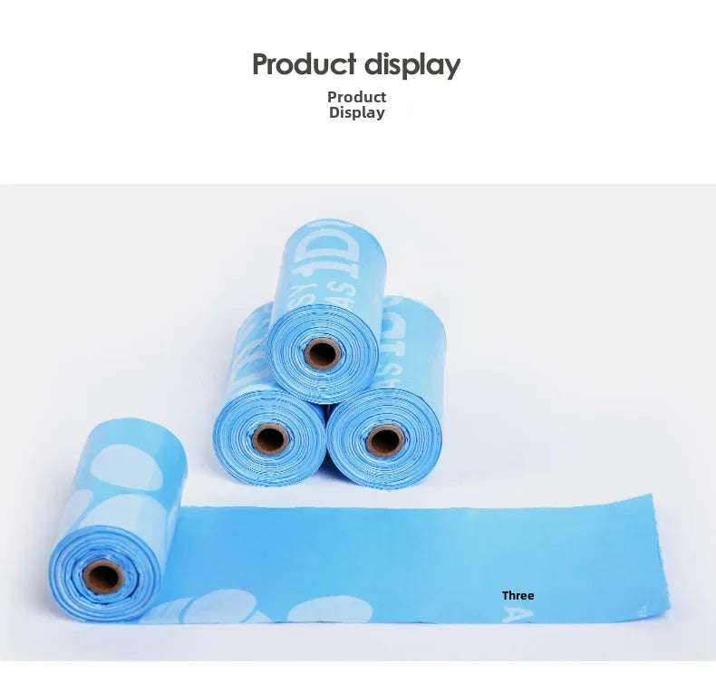 Disposable biodegradable dog poop bags, biodegradable bags