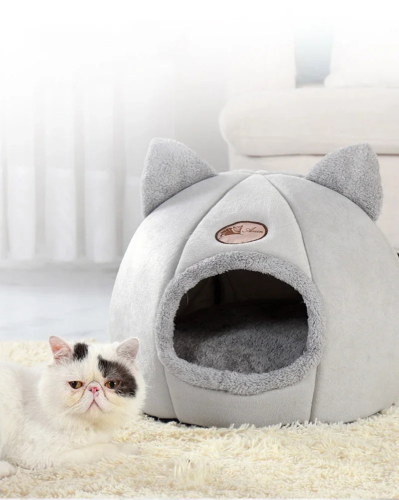 Comfortable bed for deep sleep in winter, cat mat, basket