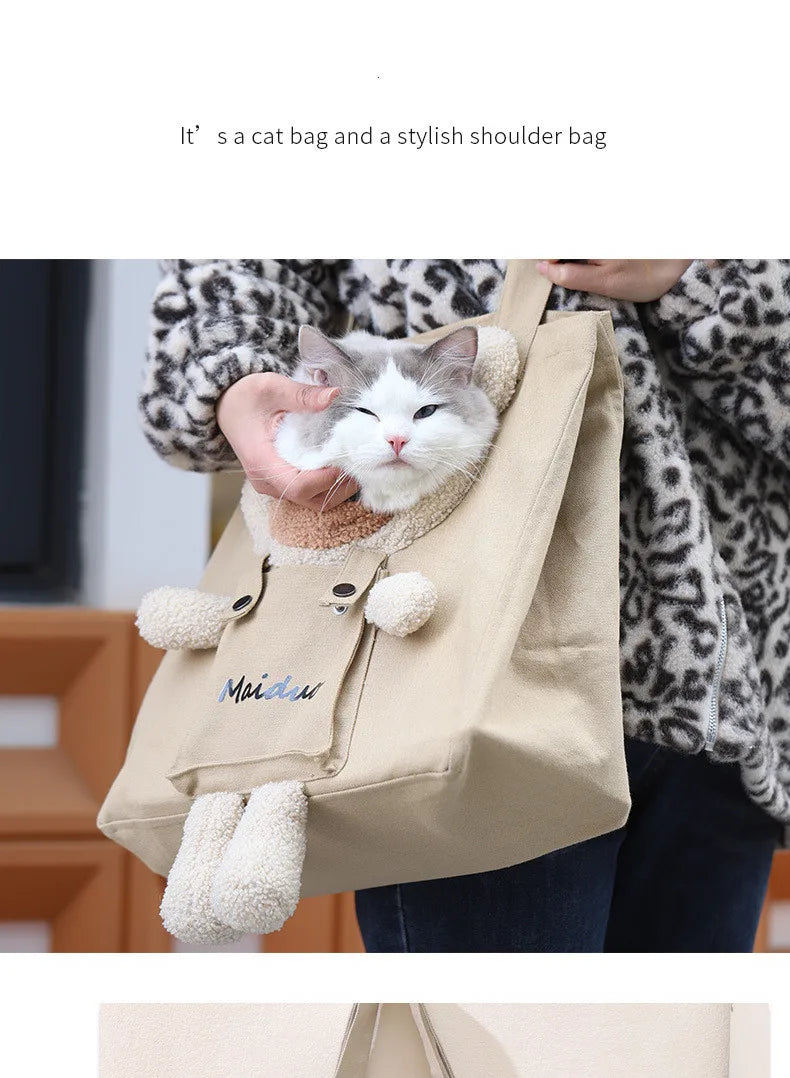 Bolso de hombro transpirable para mascotas, bolsa de viaje portátil para salir, bolso para perro y gato, mochila para gatoBolso de hombro transpirable para mascotas, bolsa de viaje portátil para salir, bolso para perro y gato, mochila para gato