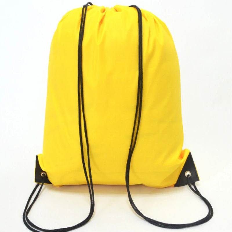 Bolsa de gimnasio impermeable con cordón, mochila de viaje al aire libre DIY, bolsas de compras, natación, baloncesto, Yoga, deportes
