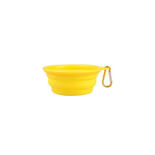 Cuenco de agua plegable de silicona para perros y gatos, cuenco para mascotas, c