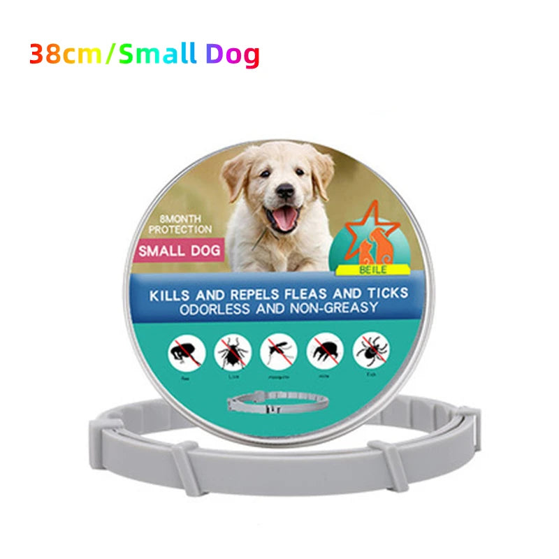 Collar antiparasitario para mascotas, accesorio retráctil de protección para pulgas y garrapatas