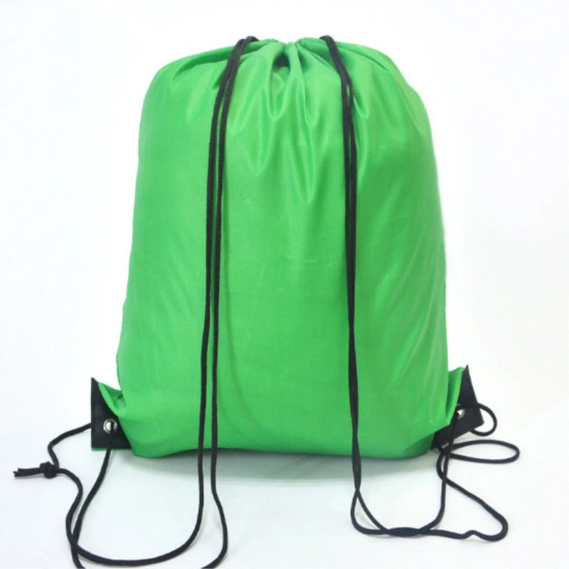 Bolsa de gimnasio impermeable con cordón, mochila de viaje al aire libre DIY, bolsas de compras, natación, baloncesto, Yoga, deportes