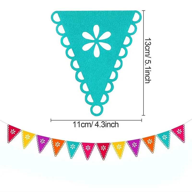 Felt bra for Mexican Fiesta, flower party supplies, band