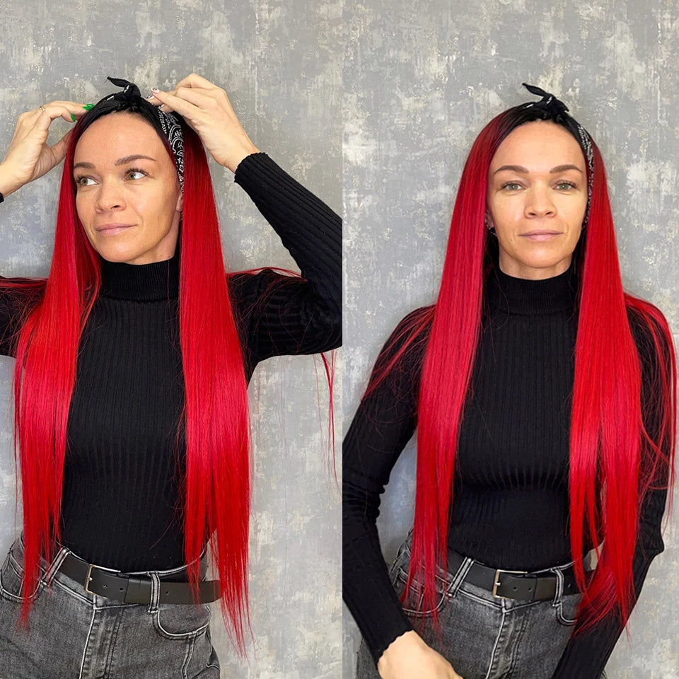 Natural Hair Salon Straight Bone Hair Extensions Fiber