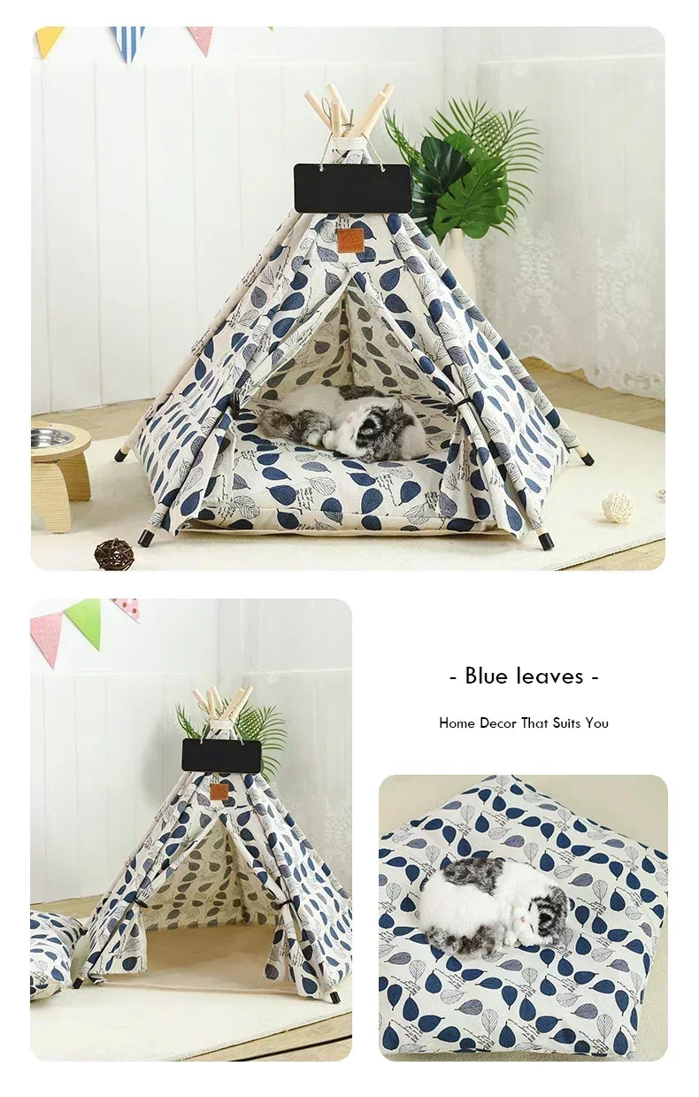 Portable Pet Tent Removable and Washable Dog House