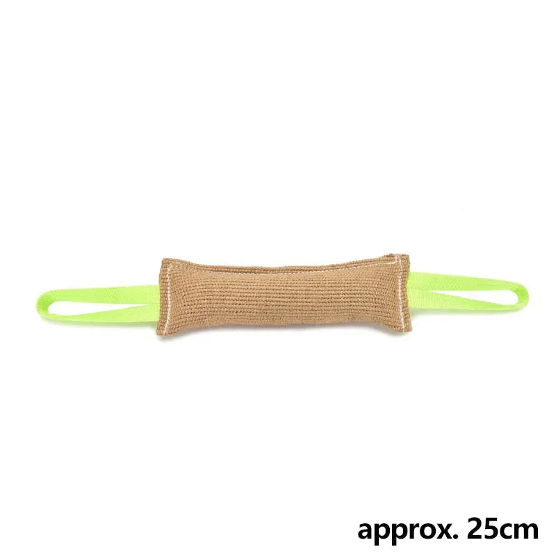 Durable Jute Dog Bite Pillow Linen Remover Toy Outdoor