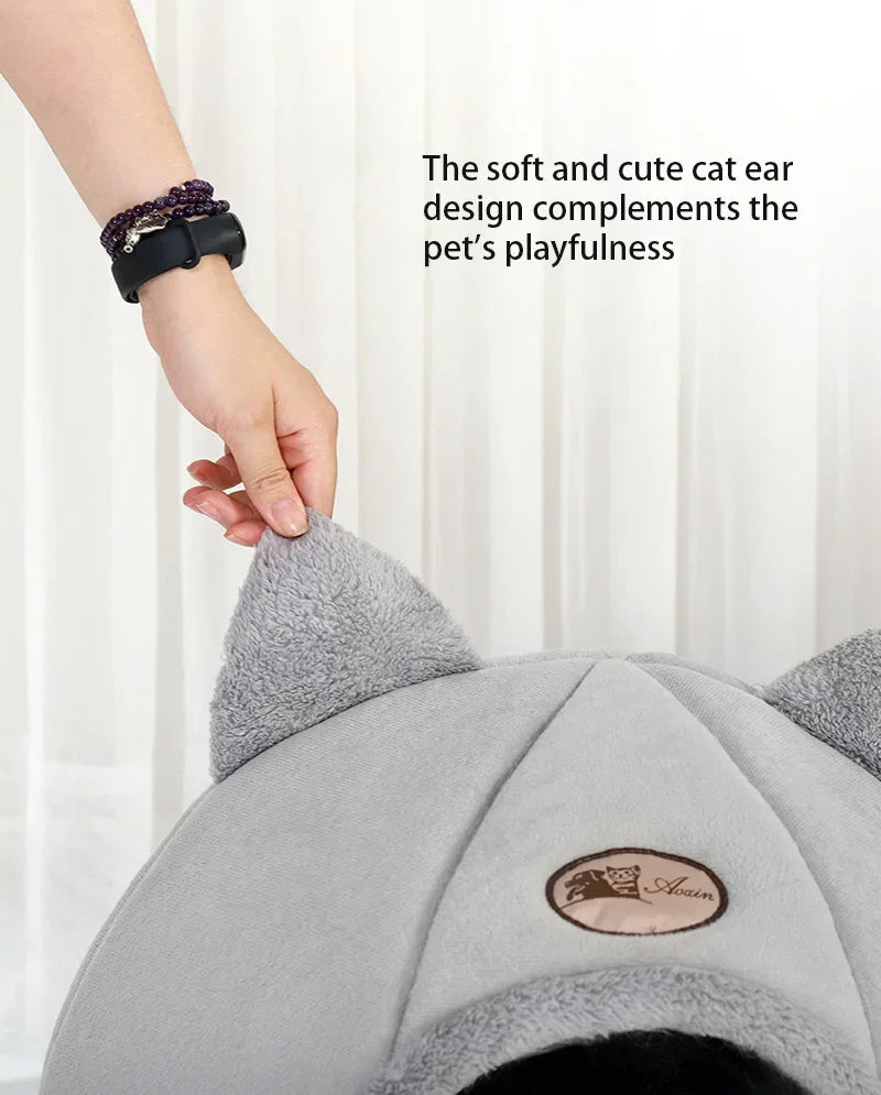 Comfortable bed for deep sleep in winter, cat mat, basket