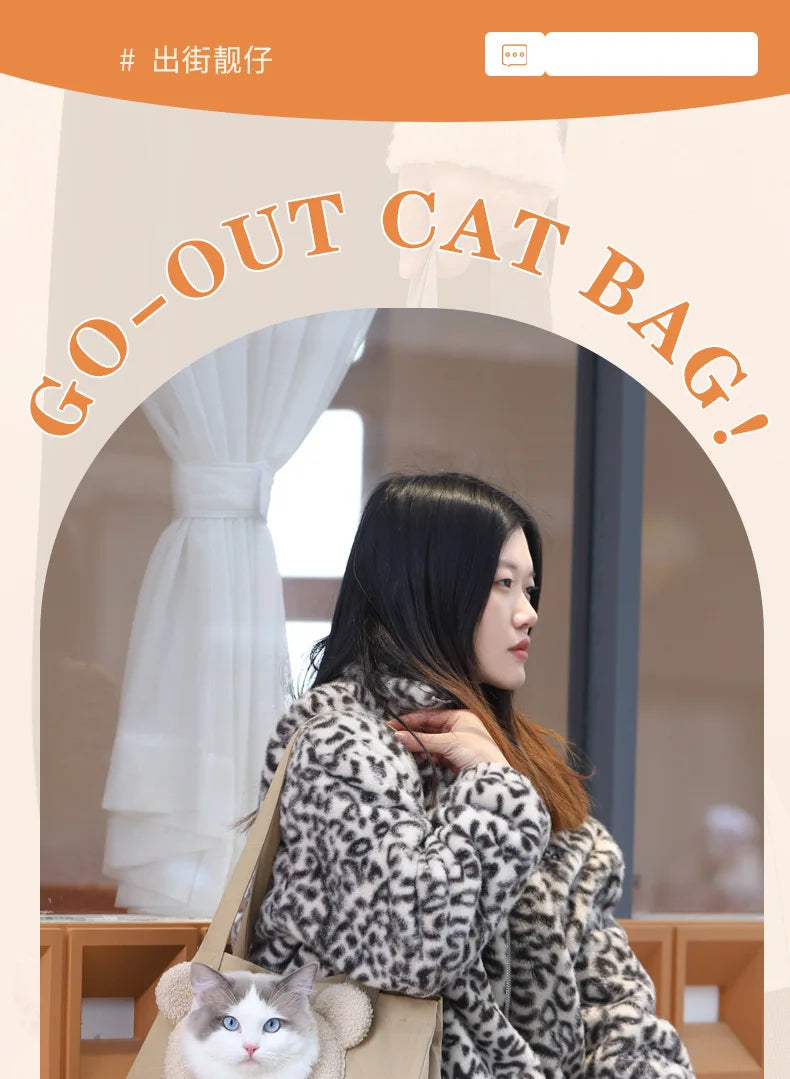 Bolso de hombro transpirable para mascotas, bolsa de viaje portátil para salir, bolso para perro y gato, mochila para gatoBolso de hombro transpirable para mascotas, bolsa de viaje portátil para salir, bolso para perro y gato, mochila para gato