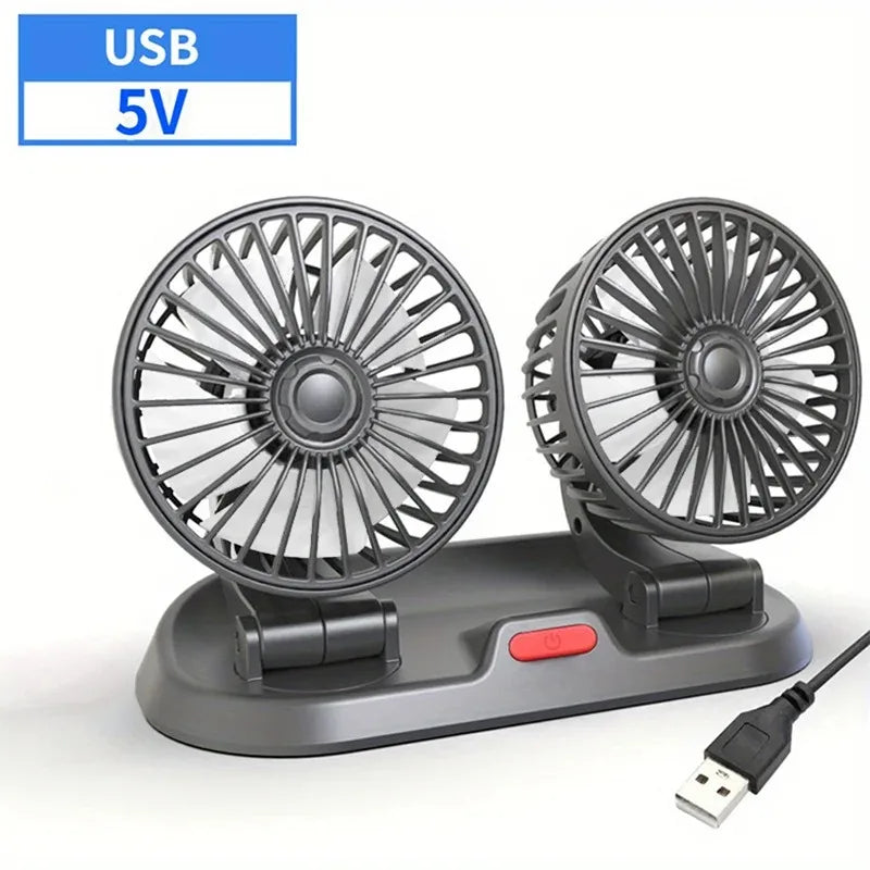 EAFC Car Cooling Fan Double Head Electric Device