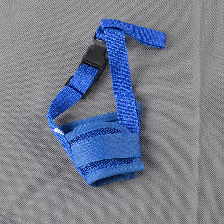 Anti Bark Muzzle for Small Large Dogs Adjustable Mesh Muzzles