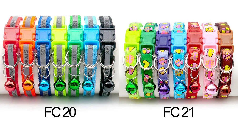 Adjustable Cat Collar with Bell Puppy Kitten Collar Wholesale