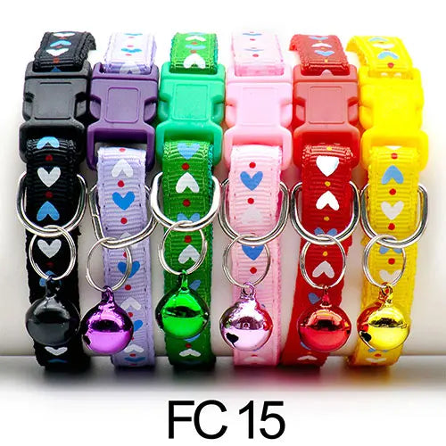 Adjustable Cat Collar with Bell Puppy Kitten Collar Wholesale