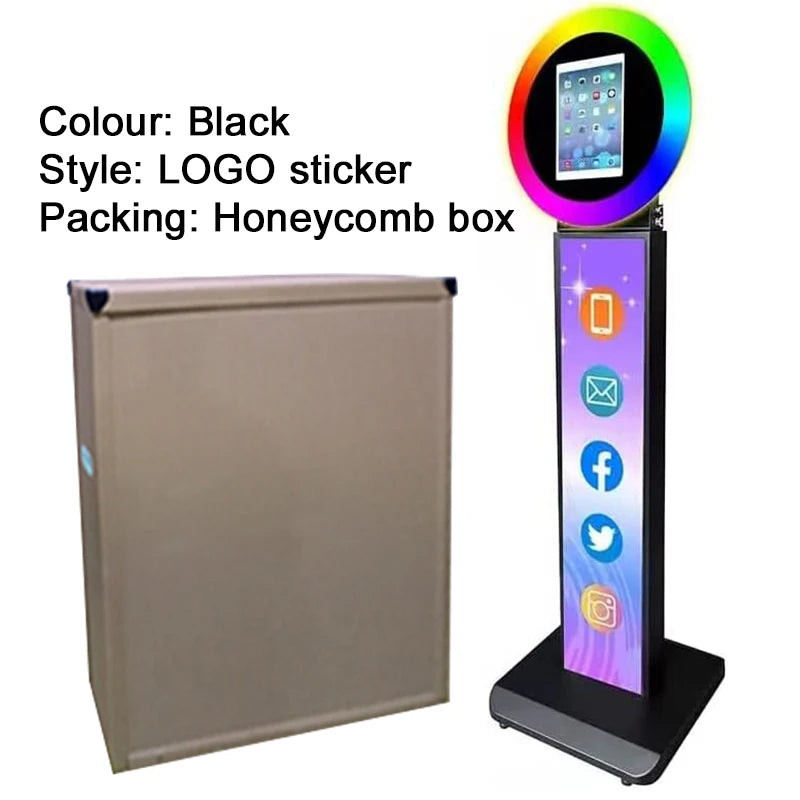 Carcasa de máquina de Selfie para fotomatón de iPad, soporte ajustable, logoti