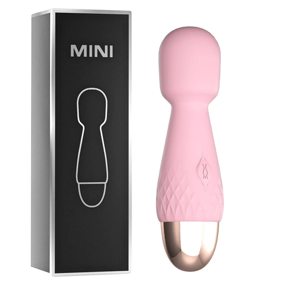 Mini vibrador de vibración fuerte para mujeres y adultos, palo mágico, masajea