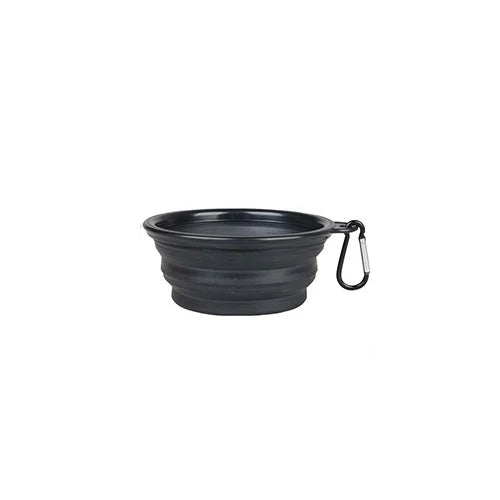 Cuenco de agua plegable de silicona para perros y gatos, cuenco para mascotas, c