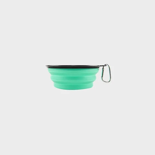 Cuenco de agua plegable de silicona para perros y gatos, cuenco para mascotas, c