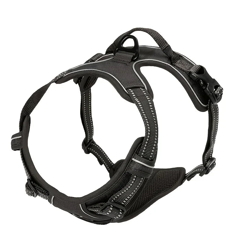 Adjustable Dog Harness Vest with Night Reflective Strip for Small Dogs