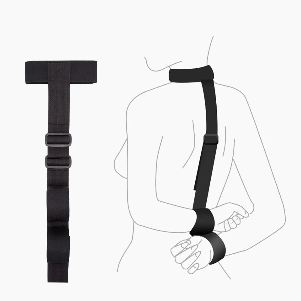 Bdsm-Juego de Bondage para adultos, esposas, cuello, muñeca, boca, mordaza, cor