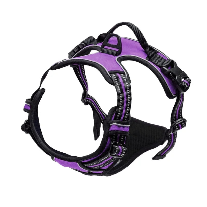 Adjustable Dog Harness Vest with Night Reflective Strip for Small Dogs