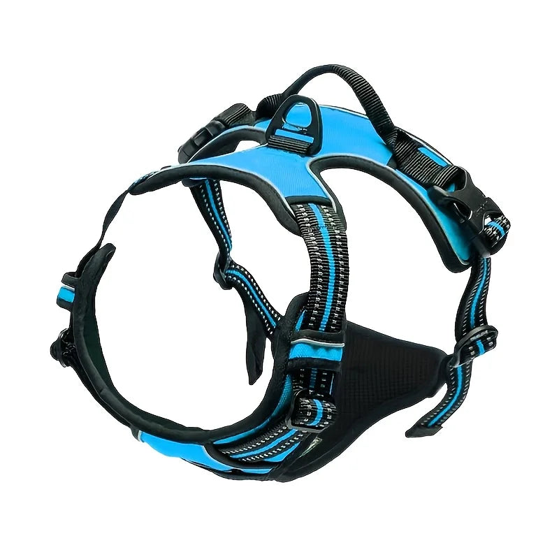 Adjustable Dog Harness Vest with Night Reflective Strip for Small Dogs