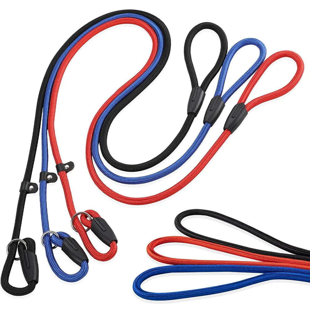 Correa de nailon ajustable para perros medianos y pequeños, correa de entrenami