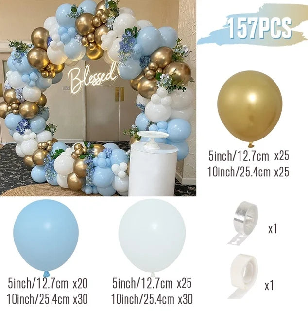 Kit de arco de guirnalda de Globos, decoración de fiesta de cumpleaños, sumini