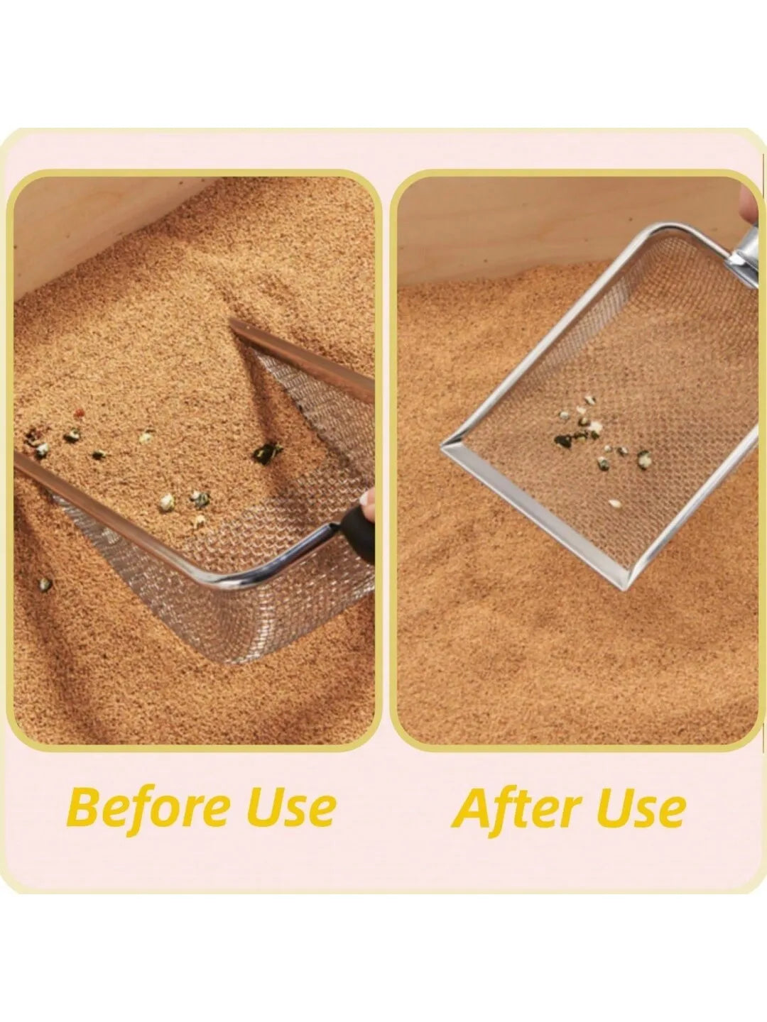 Herramienta de limpieza para mascotas, pala para arena de gatos de aleación de aluminio y Metal, mango duradero de acero inoxidable, pala para excrementos de mascotas
