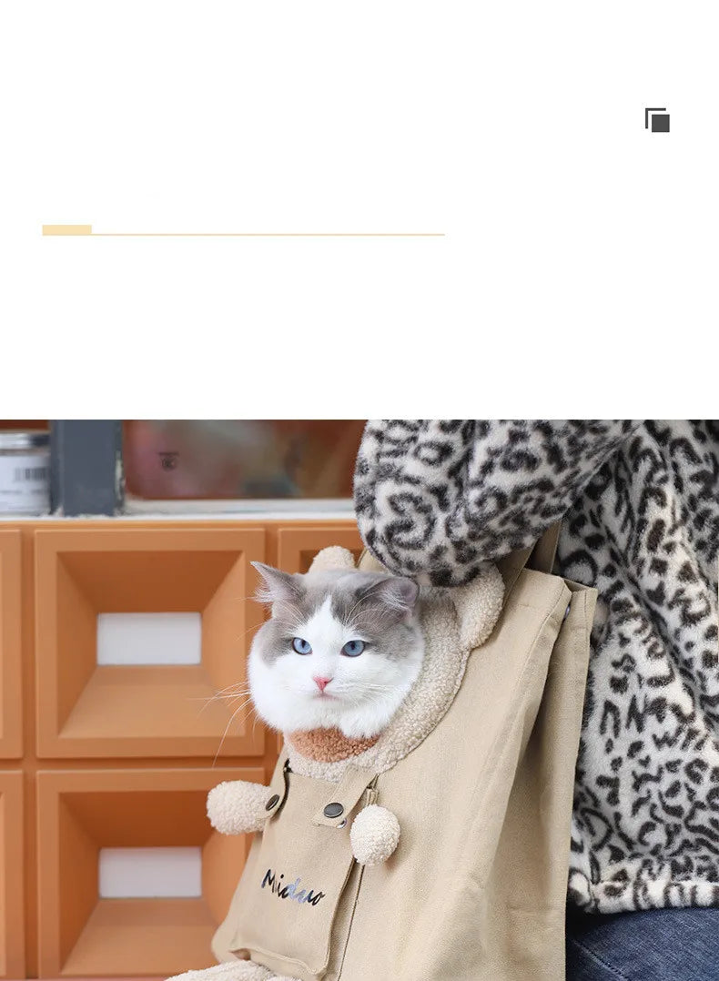 Bolso de hombro transpirable para mascotas, bolsa de viaje portátil para salir, bolso para perro y gato, mochila para gatoBolso de hombro transpirable para mascotas, bolsa de viaje portátil para salir, bolso para perro y gato, mochila para gato