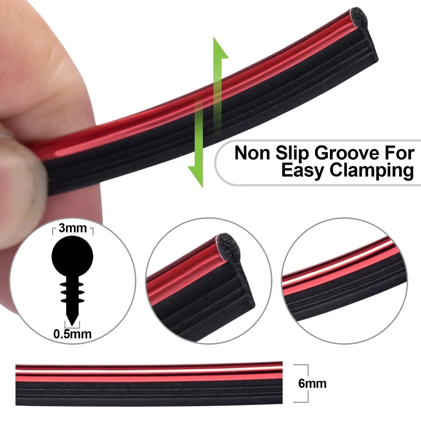 Tiras embellecedoras para Interior de coche, rellenos universales para huecos de