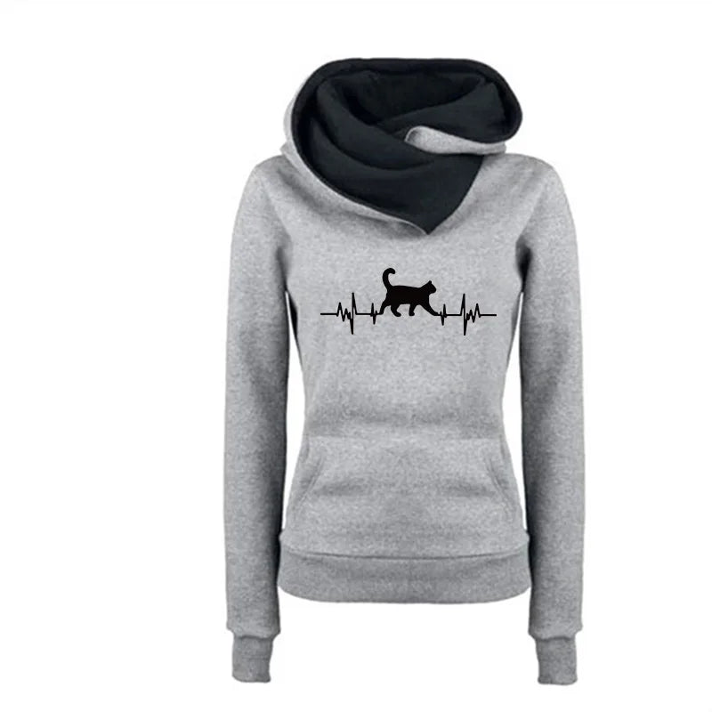 Women's Long Sleeve Pullovers Fashion Casual Sweatshirts Streetwear p