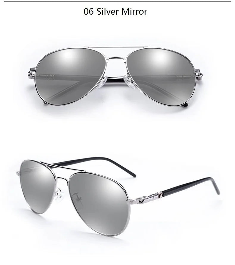 Gafas de sol polarizadas de lujo para hombres y mujeres, gafas de sol de conducción para hombres y mujeres, diseñador de marca, gafas de sol de piloto negras Vintage, UV400