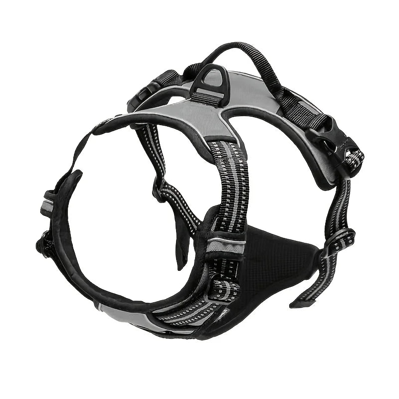 Adjustable Dog Harness Vest with Night Reflective Strip for Small Dogs