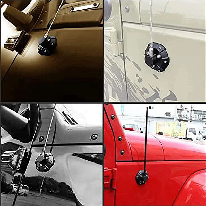 Car Antenna Base Cover for Jeep Wrangler JK JKU JL JT TJ Rub