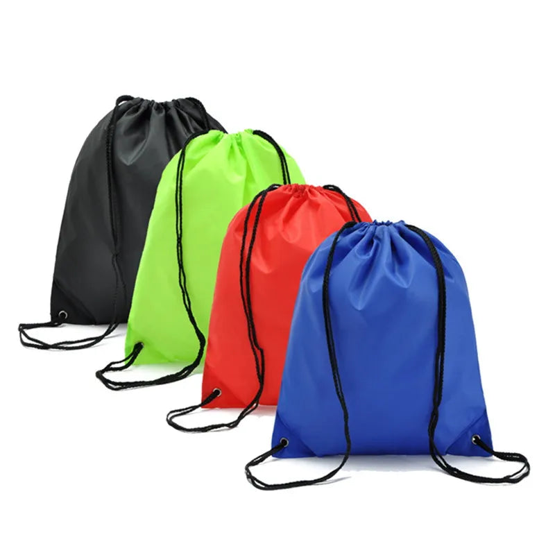 Bolsa de gimnasio impermeable con cordón, mochila de viaje al aire libre DIY, bolsas de compras, natación, baloncesto, Yoga, deportes