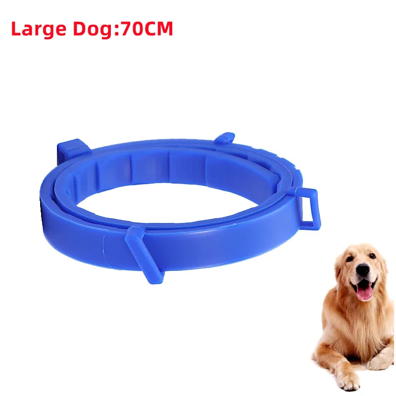 Collar antiparasitario para mascotas, accesorio retráctil de protección para pulgas y garrapatas