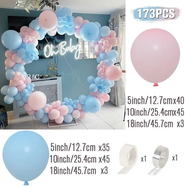 Kit de arco de guirnalda de Globos, decoración de fiesta de cumpleaños, sumini