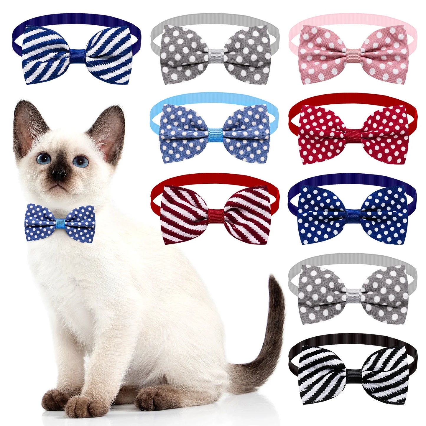 20pcs Dog Accessories Bulk Bow Tie Dog Collar Bowtie