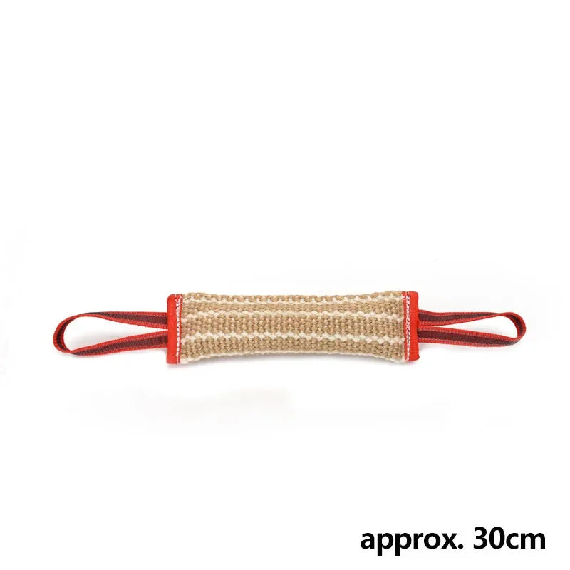 Durable Jute Dog Bite Pillow Linen Remover Toy Outdoor