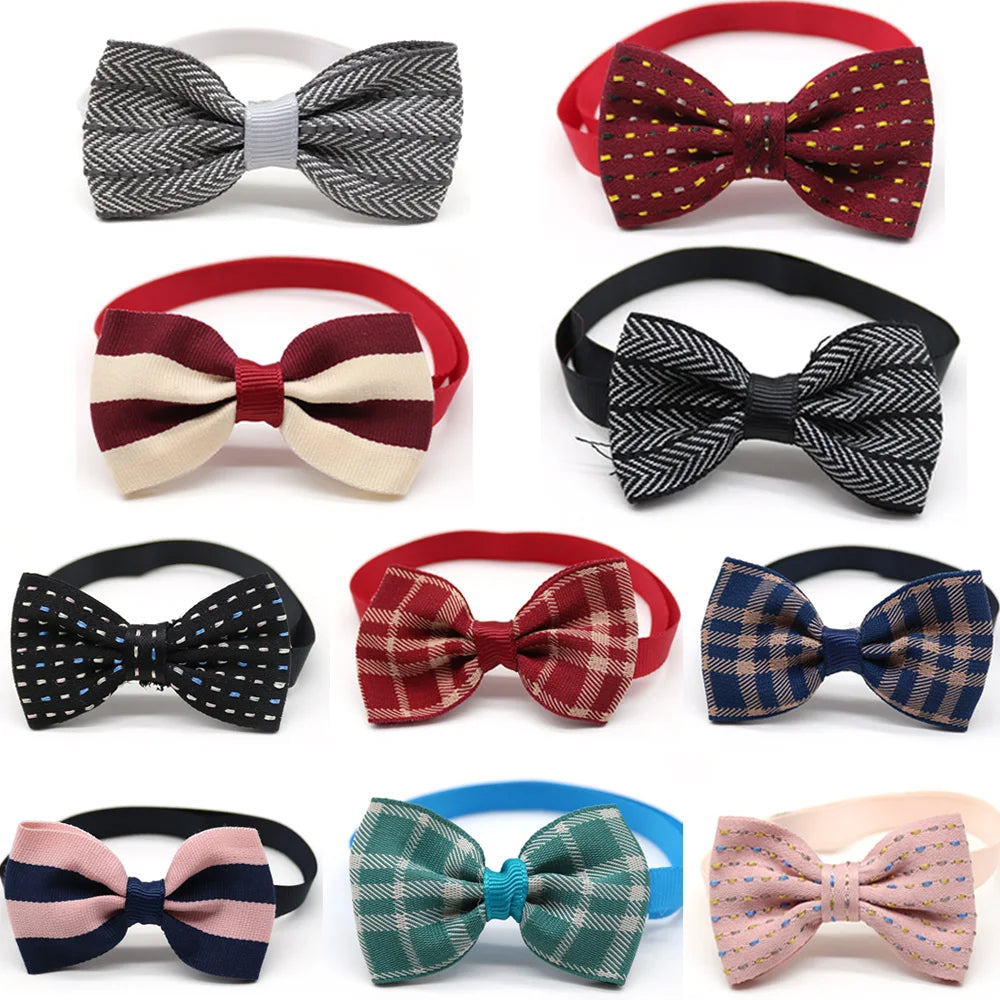 20pcs Dog Accessories Bulk Bow Tie Dog Collar Bowtie