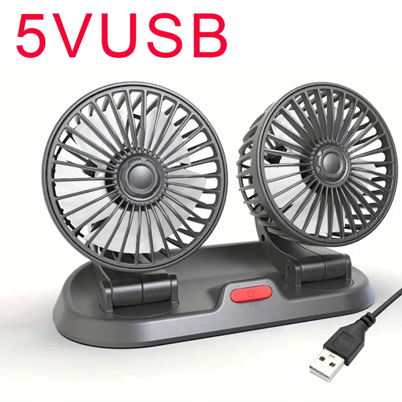 EAFC Car Cooling Fan Double Head Electric Device