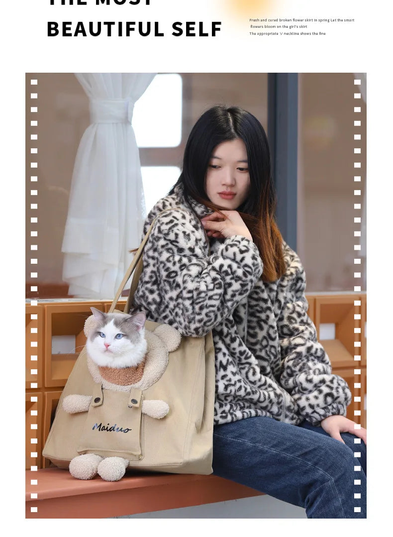 Bolso de hombro transpirable para mascotas, bolsa de viaje portátil para salir, bolso para perro y gato, mochila para gatoBolso de hombro transpirable para mascotas, bolsa de viaje portátil para salir, bolso para perro y gato, mochila para gato
