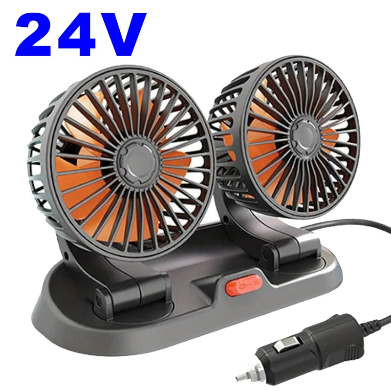 EAFC Car Cooling Fan Double Head Electric Device